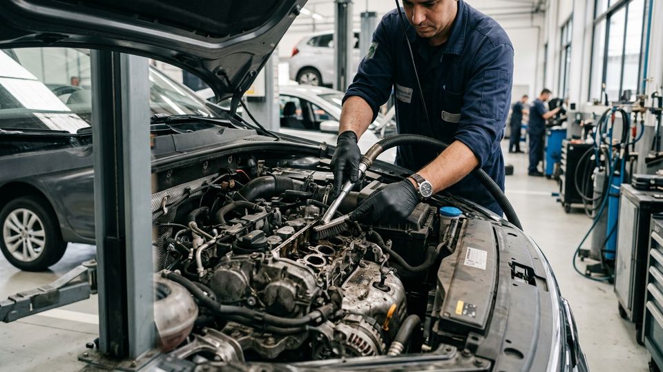 Descarbonização de Motor